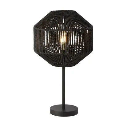 Obrázok produktu pre WICKER 1-flammig Tischleuchte, schwarz WICKER