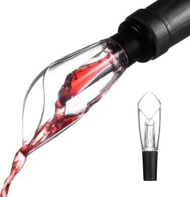 Image de DISTRIBUTEUR DE BOUTEILLES DE VIN À ALCOOL AVEC CAPUCHON EN CAOUTCHOUC TRANSPARENT 13 cm