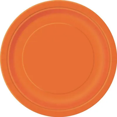 Produktbild von Party-Teller runde Teller 16 Stück orange 22cm - Einheitsgröße