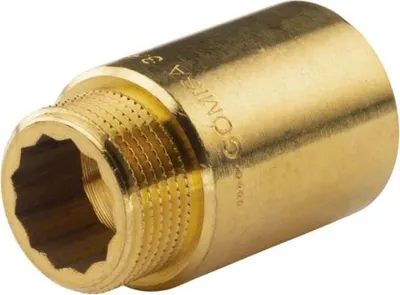 Produktbild von Messing Gewinde-Fitting Hahnverlängerung IG/AG 3/4' (DN 20) Länge 40 mm - schwere Ausführung