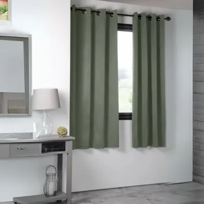 Zdjęcie produktu dla STOF | Zasłony - NOTTE - 135x250 cm - Khaki - Blackout - Elegancki blask dla każdego pomieszczenia