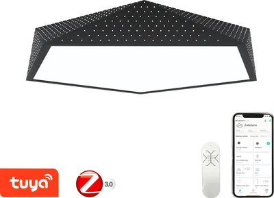 Zdjęcie produktu dla Immax NEO BRILIANT Inteligentna lampa sufitowa 80cm 56W czarna Zigbee 3.0