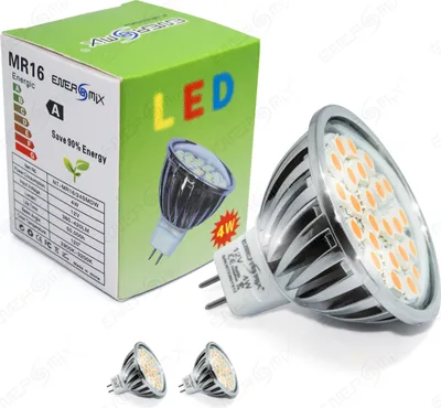 Produktbild von 2x MR16 LED SMD Einbauleuchte 12V Led Spot Leuchtmittel Lampe 4W Warmweiß