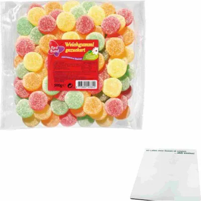 Produktbild von Red Band Weichgummi gezuckert (500g Beutel) + usy Block