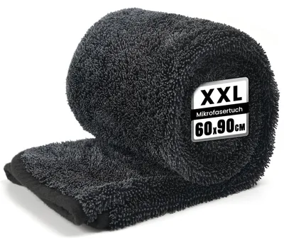 Productafbeelding van Autodroogdoek XXL - Microvezeldoek 90 x 60 cm - Super absorberend - Pluizig en krasvrij - Professioneel drogen - Lakvriendelijk