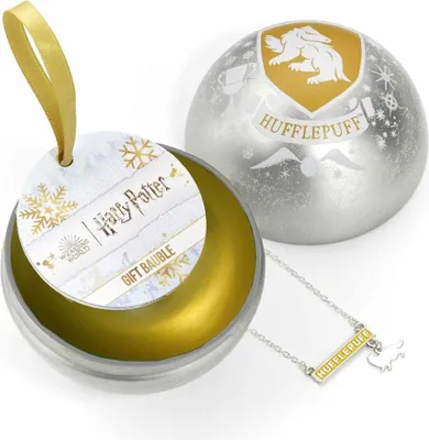 Zdjęcie produktu dla The Carat Shop - Naszyjnik Hufflepuff z Harry'ego Pottera na Boże Narodzenie