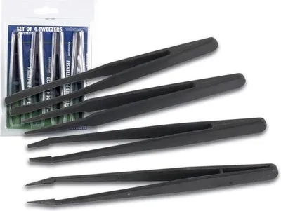 Image de Jeu De 4 Pincettes Non Conductrices