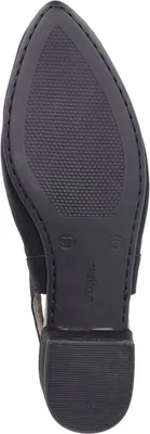 Produktbild von Rieker Damen Pumps einfarbige Slingpumps mit kleinem Blockabsatz 47060, Größe:42 EU, Farbe:Schwarz