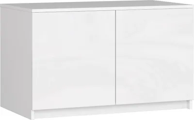 Obrázek produktu pro Nástavec na skříň LOTA 90 cm - bílý / bílý lesklý