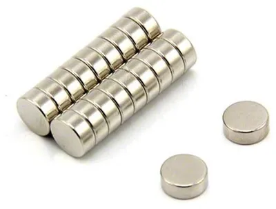 Obrázok produktu pre Silné neodymové magnety s priemerom 10 mm a hrúbkou 4 mm