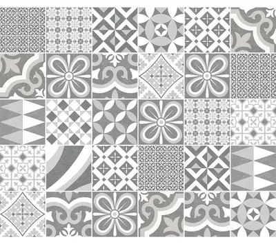 Immagine prodotto di Adesivi decorativi per mobili – 30 adesivi Tihnio effetto piastrelle in cemento – 30 adesivi da 15 x 15 cm