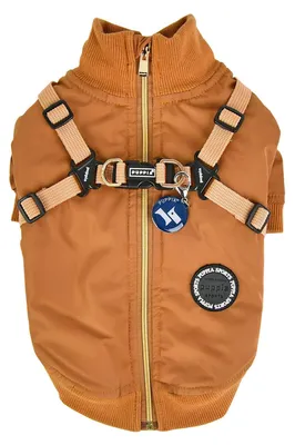 Hunde-Winterjacke, wasserdicht, winddicht, mit Kapuze, Kamele