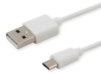 Produktbild von Savio CL-123, 1 m, USB A, Micro-USB B, USB 2.0, Weiß