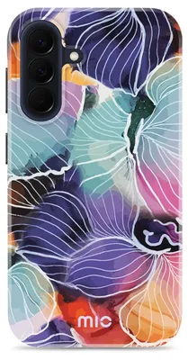 Imagen del producto de Funda para teléfono MIO compatible con Samsung Galaxy A57, con tecnología MagSafe, tipo carcasa rígida, con diseño de flores