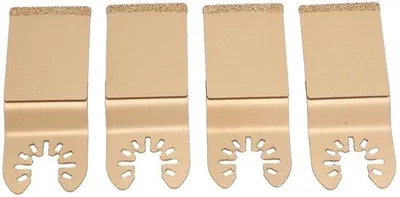 Obrázok produktu pre Oscilačné čepele pre multifunkčné náradie, balenie po 4 ks, diamantový karbid, 3,3 cm, tvrdý materiál
