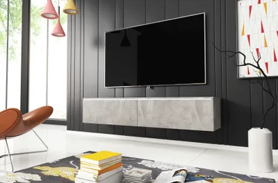 Produktbild von MINIO go for it, TV-Schrank "DONNA", 140cm, stehend, hängend, Beton Farbe