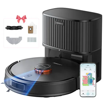 Produktbild von Laresar Lasernavigation Staubsauger Roboter, Roboter Staubsauger mit 5000Pa,kehren, Saugen und Wischen 3 in 1,L20+