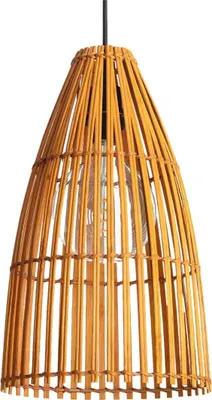 Zdjęcie produktu dla Lampa wisząca BOHO brązowa 1xE27x40W bambus wym:186x24,5x24,5cm IP20 Abruzzo