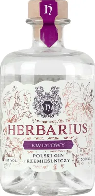 Obrázek produktu pro Gin destylowany Herbarius Kwiatowy (gin z destilovaných kvìtù) 0,5L | vodka