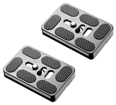 Produktbild von Neewer 2 Stück Metall Polyurethan60 60 mm Universal Schnellschuhplatte mit 1/4 Zoll Schraube, passend für Standard für Kamerastativ, Kugelkopf (schwarz)