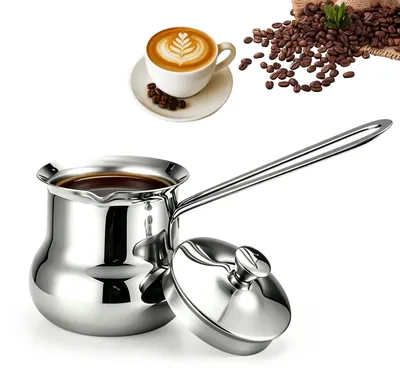 Image de Cafetière turque, 720 ml - Acier inoxydable avec couvercle