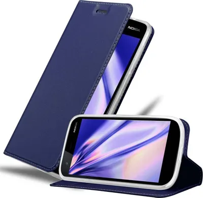 Obrázok produktu pre Cadorabo puzdro na mobilný telefón pre Nokia 1 2018 ochranné puzdro v modrej farbe Cover Etui Book Case Booklet