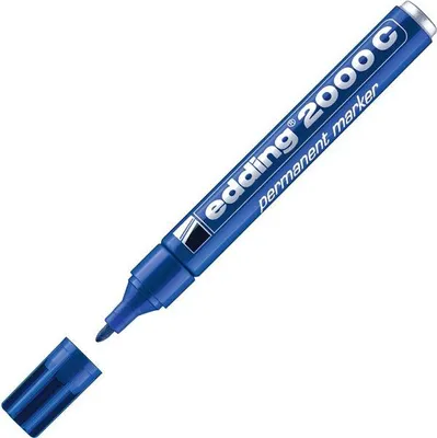 Zdjęcie produktu dla Marker permanentny Edding 2000 C - okrągła końcówka, niebieski