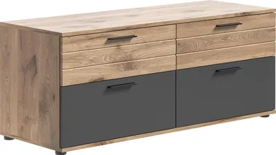 Produktbild von Mason TV Tisch 2 Türen, 2 Schubladen Eiche Nachbildung.