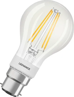 Produktbild von Ledvance LED Filament Smart+ Birne 6W = 60W B22d klar 806lm warmweiß 2700K Dimmbar App Google Alexa Apple HomeKit Bluetooth