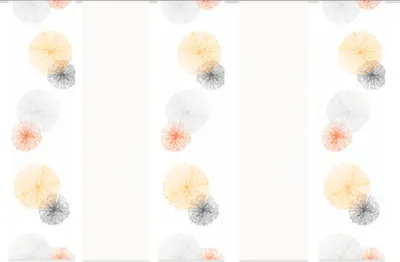 Produktbild von Schiebegardine 5er-Set Scoppio orange 60x245 cm