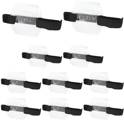 Produktbild von Famanu Armband Badgehalter Set - Verstellbares Klettband