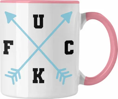 Produktbild von Trendation - F*** Tasse Geschenk Lustige Tasse Spruch Geschenkidee Neues Zuhause (Rosa)