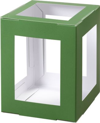 folia Mini-Laternen-Zuschnitt 100 x 100 x 120 mm grün 5 Stück
