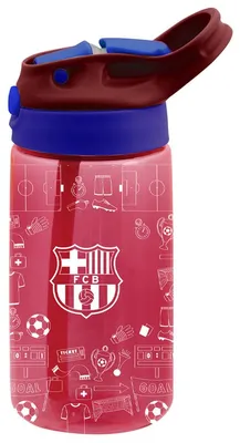 Produktbild von FC Barcelona - Wasserflasche, 480ml TA14329 (17 cm x 7 cm) (Pink/Blau)
