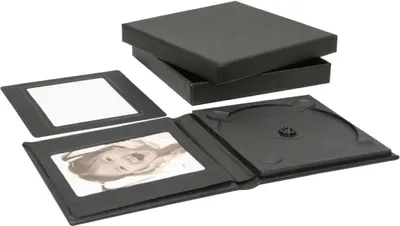 Obrázek produktu pro Deknudt DVD a fotorámeček, černý, 16 x 16,5 x 2,6 cm