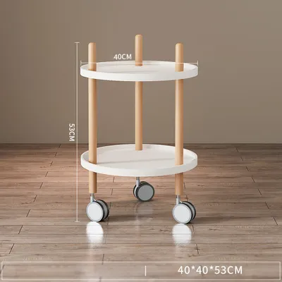 Produktbild von 360Home Haushaltswagen mobiler Beistelltisch kleinerwagen tisch Rund