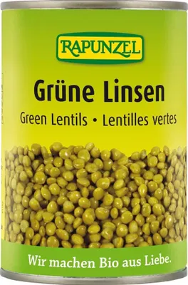 Produktbild von Rapunzel - Grüne Linsen in der Dose - 400g