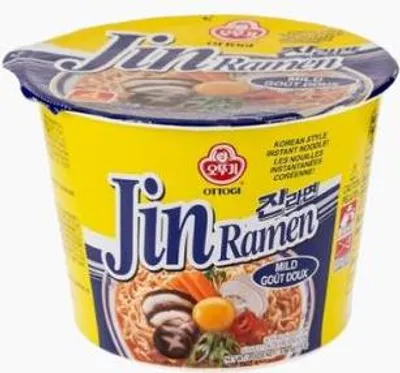 Produktbild von Ottogi | Jin Ramen Milde Nudelsuppe - 110g - Große Schüssel - Koreanische Küche - Instant Nudeln