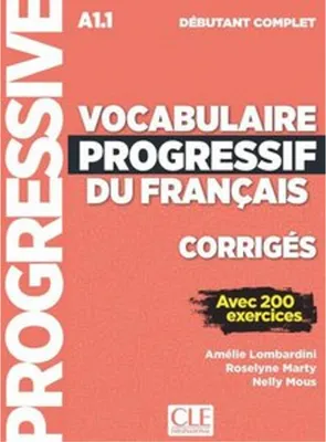 Immagine prodotto di Vocabulaire progressif du français. Niveau débutant complet - 3ème édition. Corrigés + Online