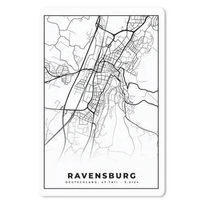 Produktbild von MuchoWow® Mauspad Mousepad Karte - Karte - Revensburg - Stadtplan 40x60 cm - Mousepads - Maus Mat - Pad - Mausunterlage - Schreibtisch Accesoire