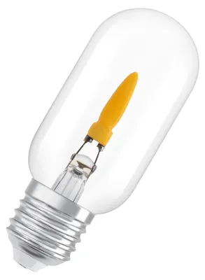 Image de Ampoule LED OSRAM avec effet flamme, lot de 2, culot E27, 1 W, 1800 K, 20 lm, angle d'éclairage de 300°, durée de vie de 15 000 heures, longueur de 110 mm, gradable