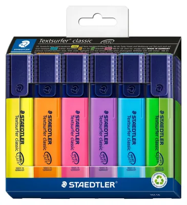 Produktbild von Staedtler Textmarker Textsurfer clas 6St Etui 4007817109892