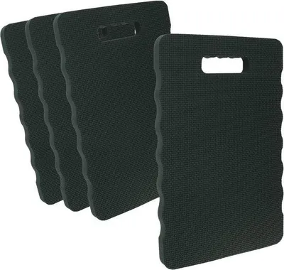 Image de Coussinets de protection pour les genoux pour le jardinage, anthracite, imperméables, isolants, lot de 4