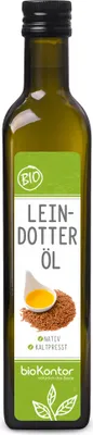 Produktbild von Leindotteröl 500 ml I nativ und kaltgepresst I 100% natürlich I Rohkostqualität von bioKontor