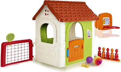 Image de FEBER Activity House Maison multifonctionnelle 6-en-1 avec jeux intégrés