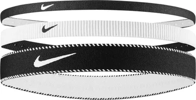 Image de Nike - Bandeau "Classic"(Pack de 3) CS2436 (Taille unique) (Blanc/Noir)