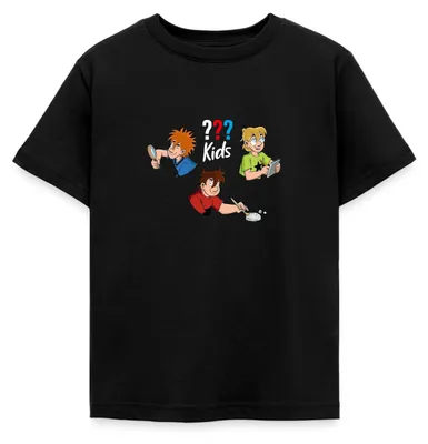 Produktbild von Spreadshirt Die Drei Fragezeichen Kids Detektive Kinder T-Shirt, 98/104 (3-4 Jahre), Schwarz