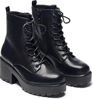 Produktbild von KOI Schnürstiefel Damen GIN Platform Military Boots schwarz EU41