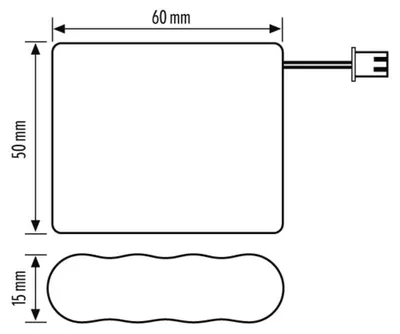 Produktbild von ESYLUX Ersatzakku SLALEDBAT NiCd 800mAh 4,8V 0,8Ah