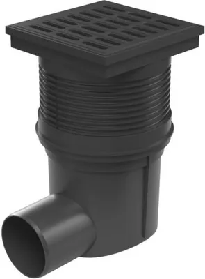 Productafbeelding van Chud?j Zijdelingse afvoer voor afvalwater, type D75, met waterstandindicator en kunststofrooster, model 333 V